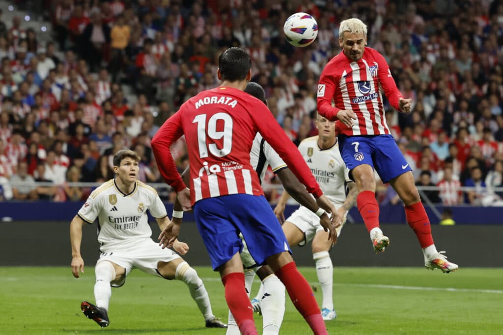 أنطوان جريزمان وألفارو موراتا - أتلتيكو مدريد ضد ريال مدريد (المصدر:Gettyimages)